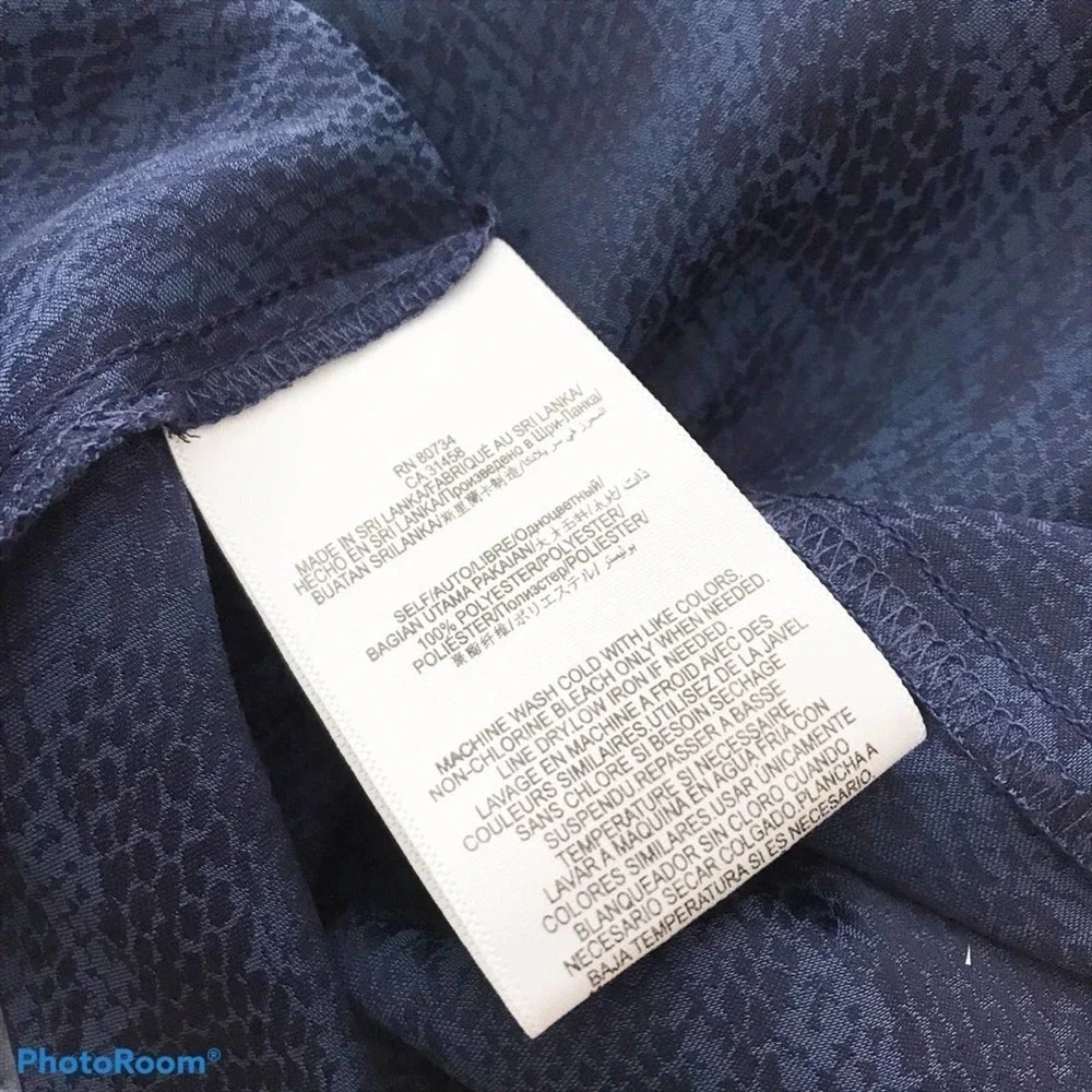 Bcbgeneration blue snakeskin shift dress XXS NWOT - Picture 7 of 9